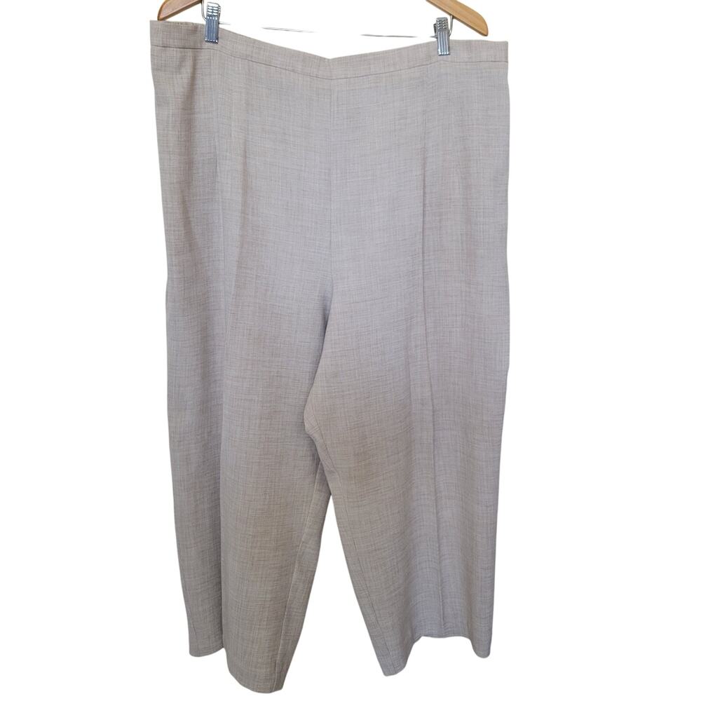 Women's Size 24W Dress Pants Wide Leg High Rise Elastic Flowy Summer Weight